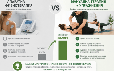 Апаратна физиотерапия vs. мануална терапия и упражнения – кое е по-ефективно?